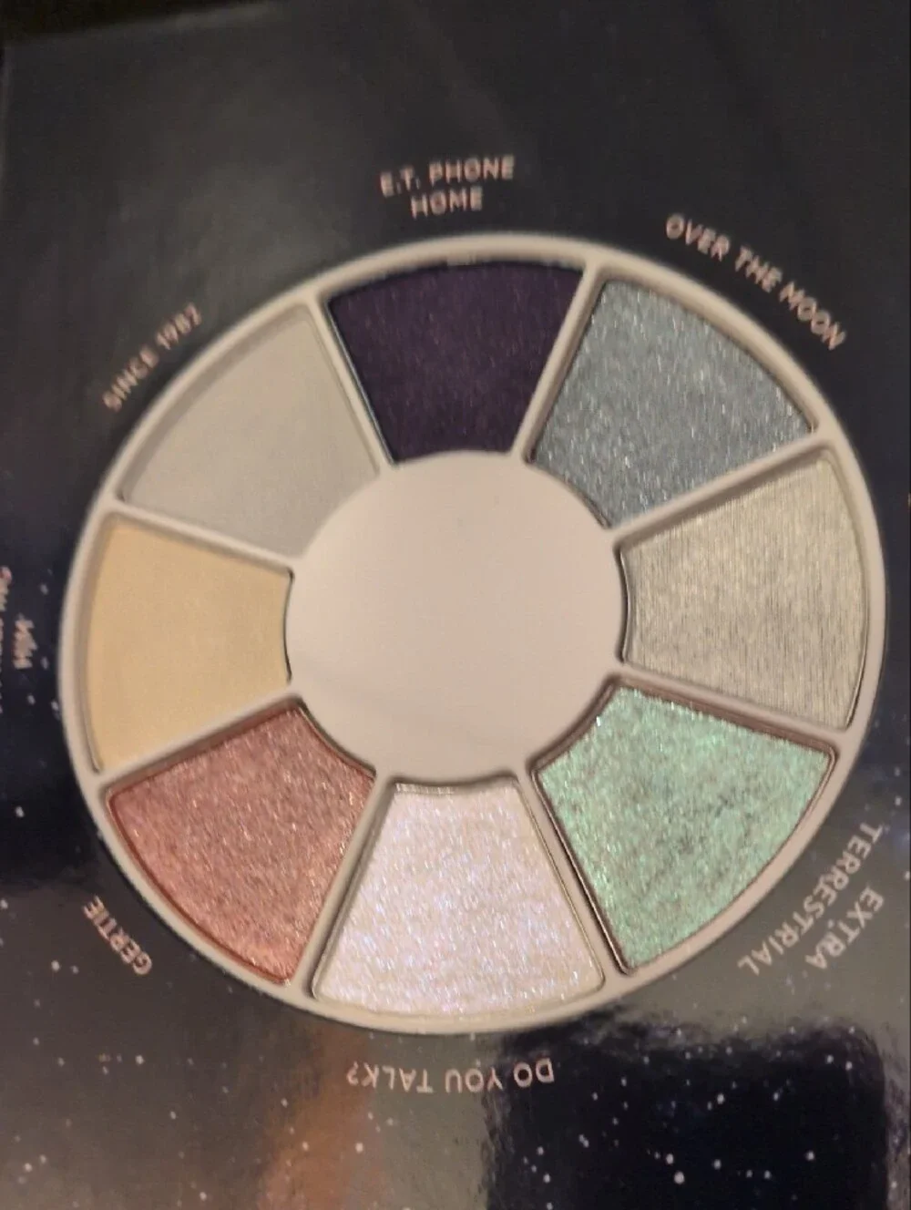 Flower blue eyeshadow